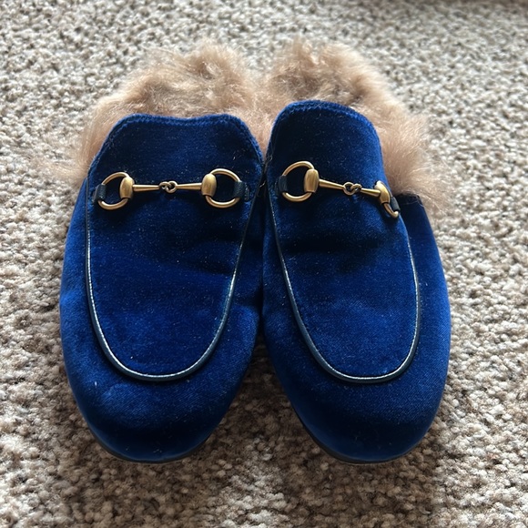 Gucci Velvet Fur Princetown - Picture 6 of 12